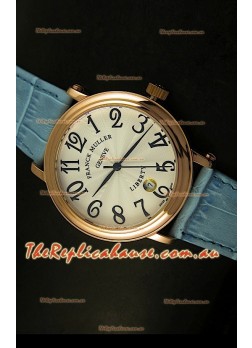 Franck Muller Master of Complications Liberty Japanese Watch Blue Strap