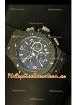 Hublot Big Bang Black Ceramic Case Watch in Quartz Movement
