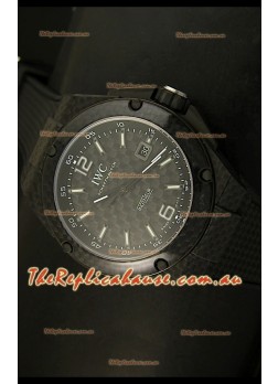 IWC Ingenieur Carbon Casing Swiss Replica Watch in Black Carbon Dial