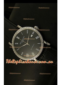 Patek Philippe Calatrava 5120 Swiss Replica Watch in Steel Casing - Roman Hours