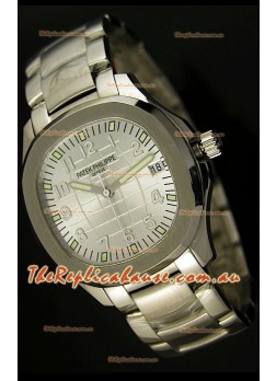 Patek Philippe 5167 Aquanaut Jumbo Swiss Replica Watch - 1:1 Mirror Replica White Dial