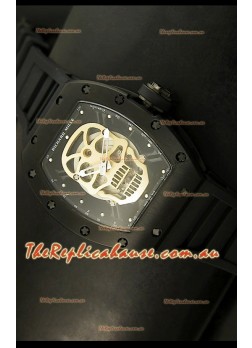 Richard Mille RM052 Skull Tourbillon Swiss Replica Watch in PVD Case