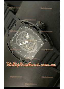 Richard Mille RM052 Skull Tourbillon Swiss Replica Watch in PVD Case