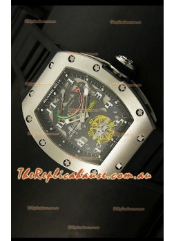 Richard Mille RM002 Power Reserve Tourbillon Swiss Replica Watch in Steel Case