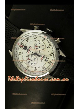 Tag Heuer Carrera Calibre 36 Flyback White Dial Replica Watch - Quartz Movement