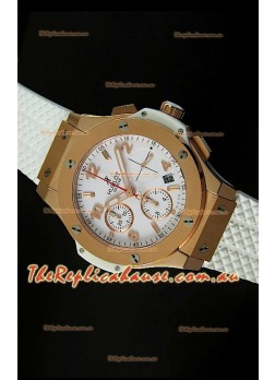 Hublot Big Bang Pink Gold Casing Swiss Watch 40MM - 1:1 Mirror Replica 