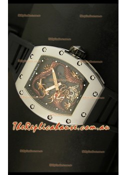 Richard Mille RM057 Tourbillon Jackie Chan Swiss Replica Watch in Titanium Case