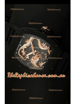 Richard Mille RM057 Tourbillon Jackie Chan Swiss Replica Watch in PVD Case