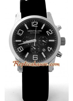 Mont Blanc Timewalker - Black Dial MBLNC37