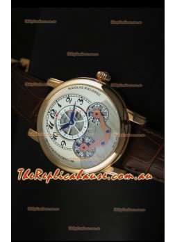 Mont Blanc Nicolas Riessec Rose Gold Case in White Dial