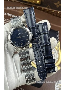 Omega De Ville Automatic 34MM Blue Dial Steel Case Super Clone Watch 