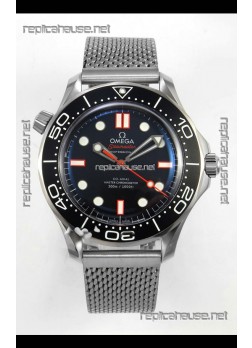 Omega Seamaster 300M Black/Orange Dial  Dual Strap Super Clone Watch 