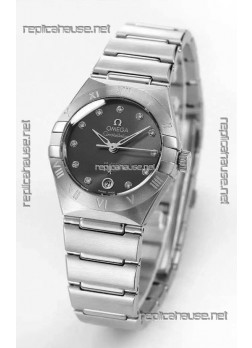 Omega Constellation 29MM Stainless Steel Grey Dial Automatic Super Clone Watch 