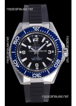 Omega Seamaster Planet Ocean Blue Bezel Rubber Strap 42MM Super Clone Watch 