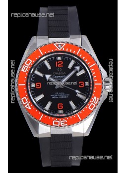 Omega Seamaster Planet Ocean Orange Bezel Rubber Strap 42MM Super Clone Watch 