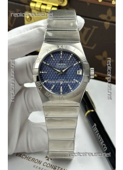 Omega Co-Axial Constellation 38MM 904L Steel Blue Dial Super Clone Watch 