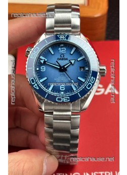 Omega Seamaster Planet Ocean 39.5MM Summer Blue Dial Super Clone Watch 