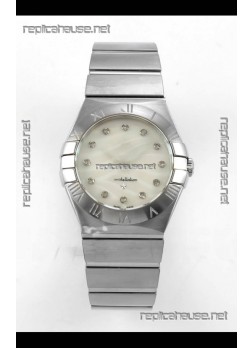 Omega Constellation 28MM Pearl Textured Dial QUARTZ Super Clone Watch 