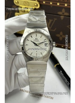 Omega Co-Axial Constellation 38MM 904L Steel Silver Dial Super Clone Watch 