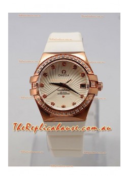 Omega Constellation Ladies Replica Watch - Quartz Movement - 35MM