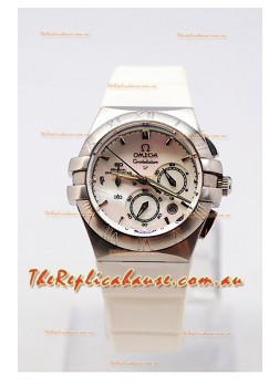 Omega Constellation Ladies Chronograph Replica Watch - 35MM