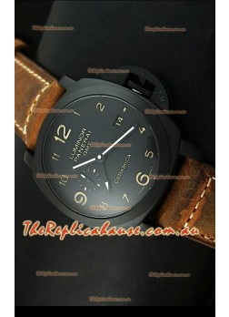 Panerai Luminor PAM441 GMT 1950 3 Days Power Reserve Swiss Watch in Ceramic Case