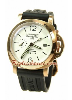 Panerai Luminor GMT 8 Days Swiss Wristwatch PNRI35
