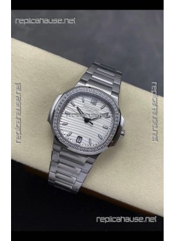 Patek Philippe Nautilus 7118 35MM Steel Dial Diamonds Super Clone Watch 