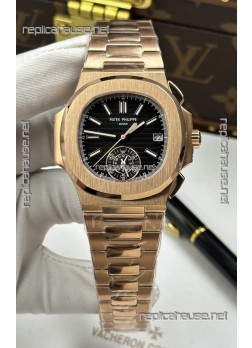 Patek Philippe Nautilus 5980/R Rose Gold Super Clone Watch 