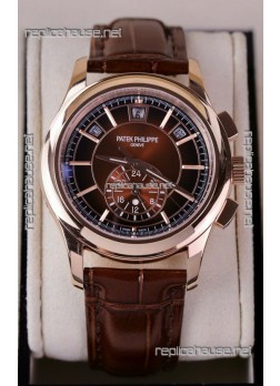 Patek Philippe 5205 Complications Moonphase Brown Dial Super Clone Watch 