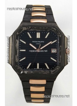 Patek Philippe Cubitus Two Tone Carbon Casing Super Clone Watch 