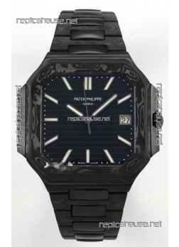 Patek Philippe Cubitus Carbon Casing Black Dial Super Clone Watch 