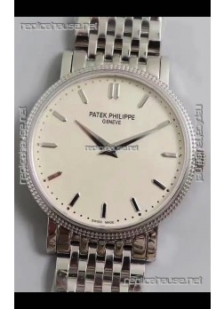Patek Philippe Calatrava 5120G Stainless Steel White Dial Super Clone Watch 