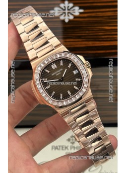 Patek Philippe Nautilus 5723 Brown Dial Rose Gold Super Clone Watch 