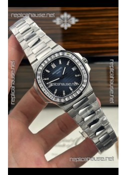 Patek Philippe Nautilus 5723 Blue Dial White Sapphires Super Clone Watch 