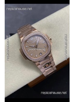 Patek Philippe Nautilus 7118 35MM Rose Gold Super Clone Watch 