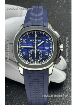 Patek Philippe Aquanaut 5968 Steel Case Blue Dial Super Clone Watch 