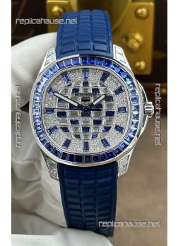 Patek Philippe Aquanaut Luce 5268/461G-001 Sapphires & moissanite Super Clone Watch 