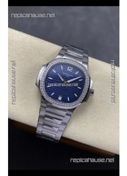 Patek Philippe Nautilus 7118 35MM Blue Dial Diamonds Super Clone Watch 