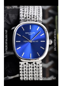 Patek Philippe Golden Ellipse 5738 Blue Dial Super Clone Watch 