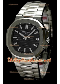 Patek Philippe Nautilus Jumbo Swiss Replica Watch - Black Dial