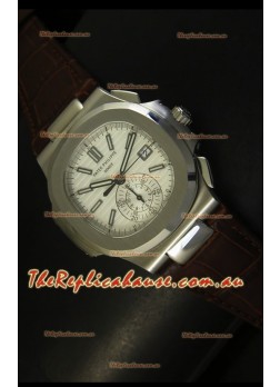 Patek Philippe Nautilus 5980 Brown Strap - 1:1 Ultimate Mirror Replica