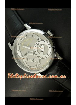 Alange Sohne Dual Sub Dials Japanese Watch Black Strap