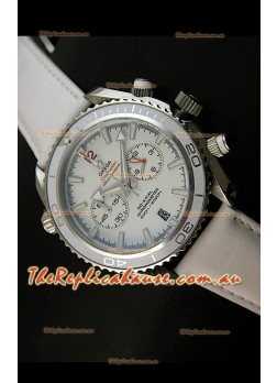 Omega Seamaster The Planet Ocean Japanese Replica Watch in White