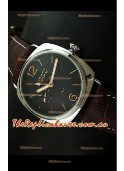 Panerai Radiomir PAM421 GMT Japanese Replica Watch in Black Dial