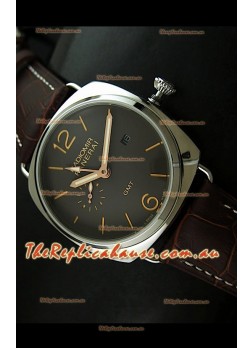 Panerai Radiomir GMT Japanese Replica Watch in Off Black Dial