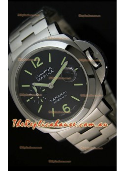 Panerai Luminor Marina PAM299K Swiss Watch in Steel Strap