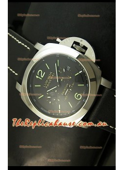 Panerai PAM365 L’Astronomo Luminor 1950 GMT Equation of Time Watch Black Dial Steel