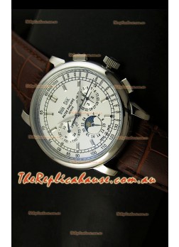 Patek Philippe Complications Japanese Replica Watch in White Dial