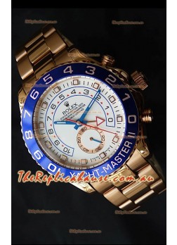 Rolex Replica Yachtmaster II Swiss Watch Rose Gold - 1:1 Mirror Replica Watch